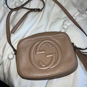 Gucci small leather disco bag, crossbody